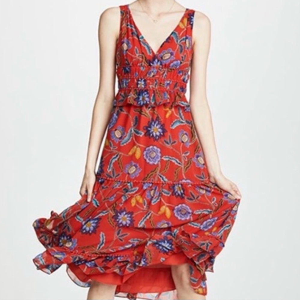 Rebecca Minkoff Red Floral Dress